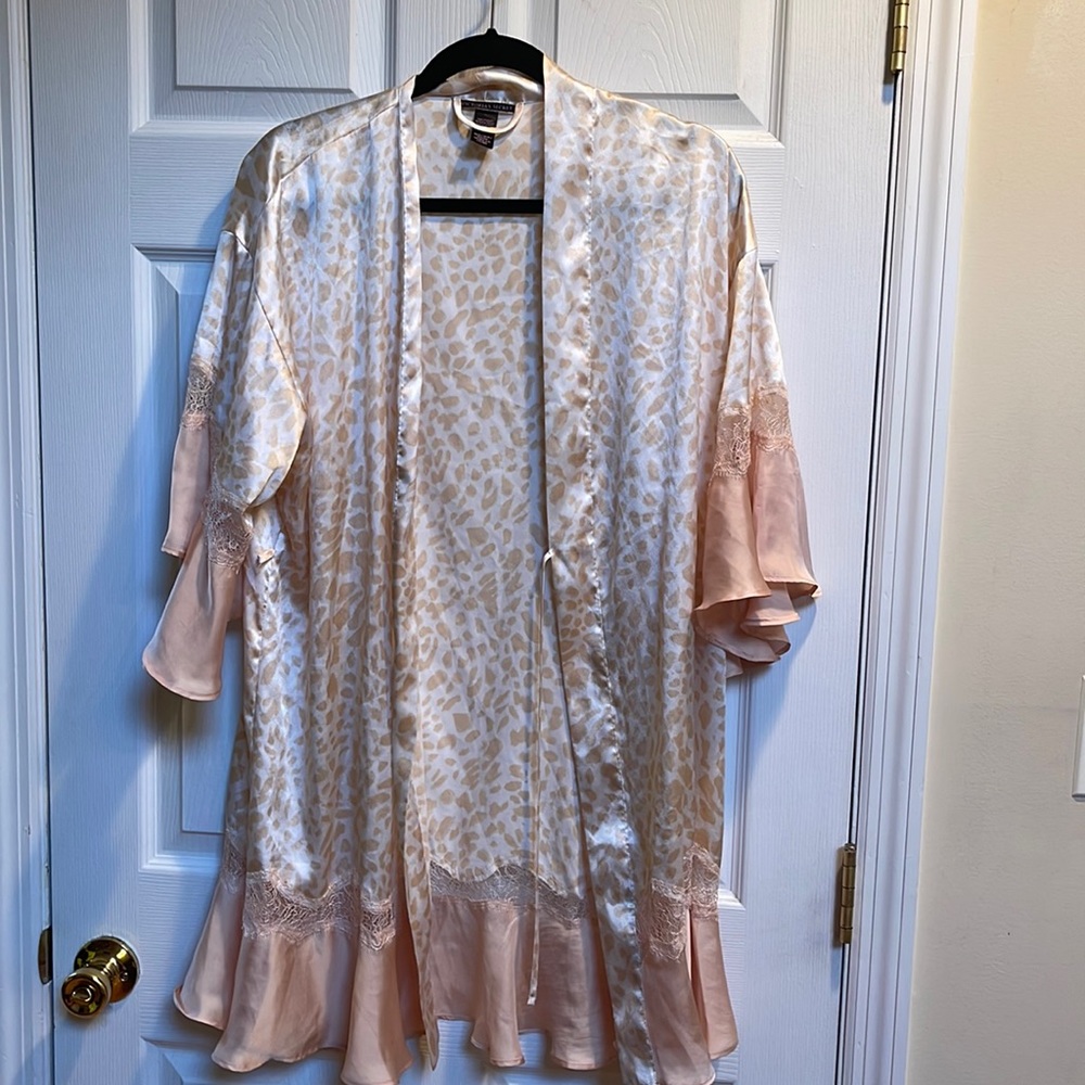 Victoria’s Secret extra small gold  and beige detailed Robe